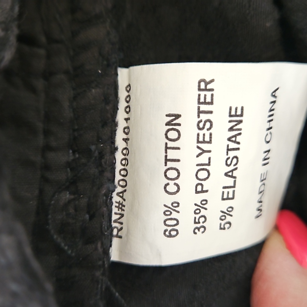 Boston Proper Jeans Wear Textured Black Gold Stretch Flare Leg Jeans Size 14 - Picture 5 of 10